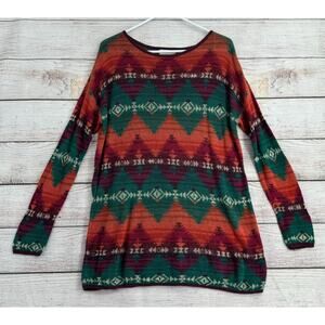 Denim & Supply Ralph Lauren Wool Blend Southwest Sweater Women's‎ Size M Green